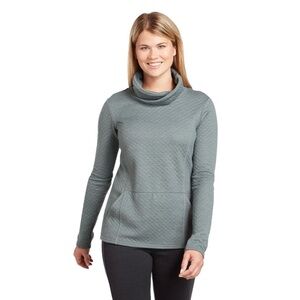 Kuhl Athena Cowl Neck Sweater Women's Small Pewter‎ Green